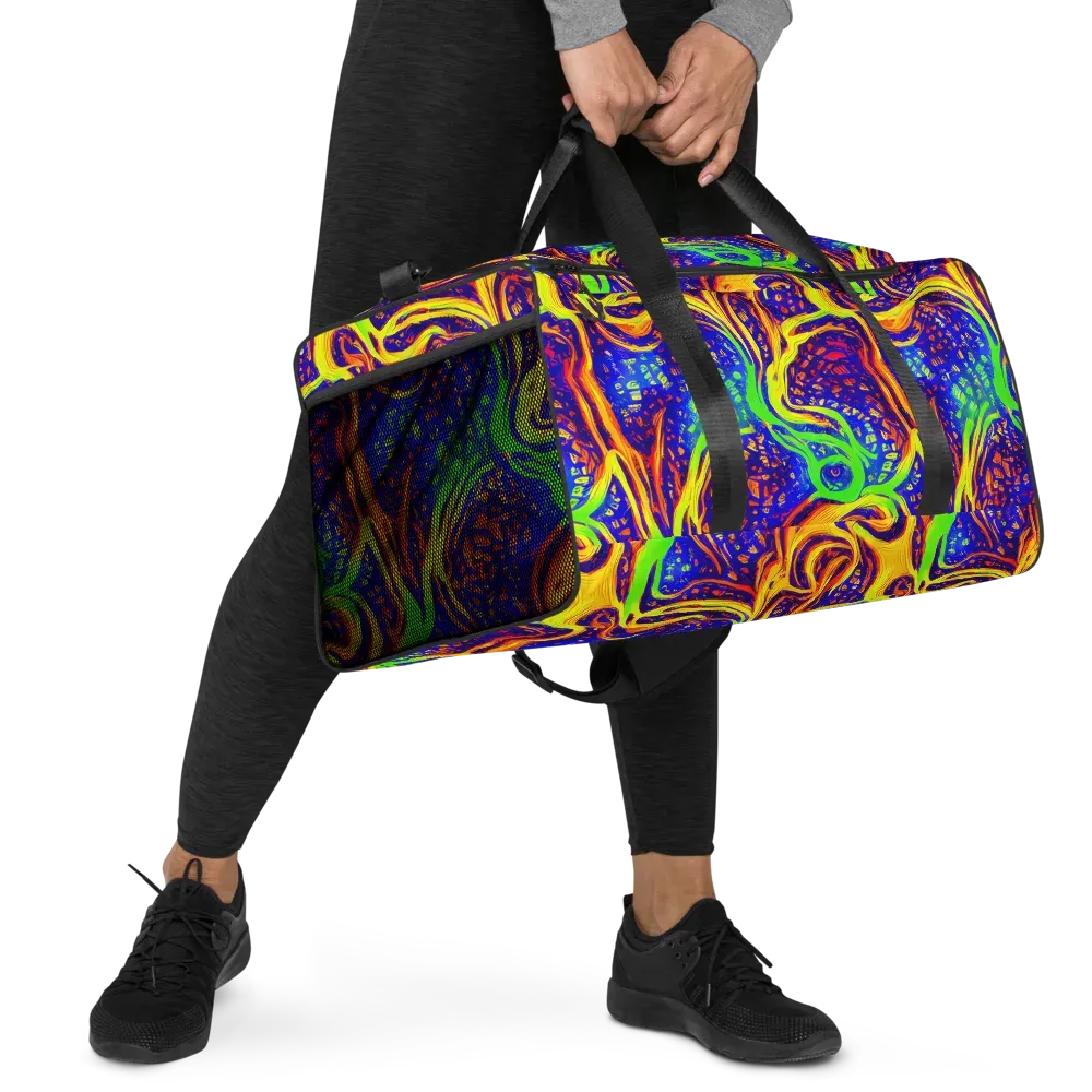 Firewater Maze on Duffle Bag — Right Front