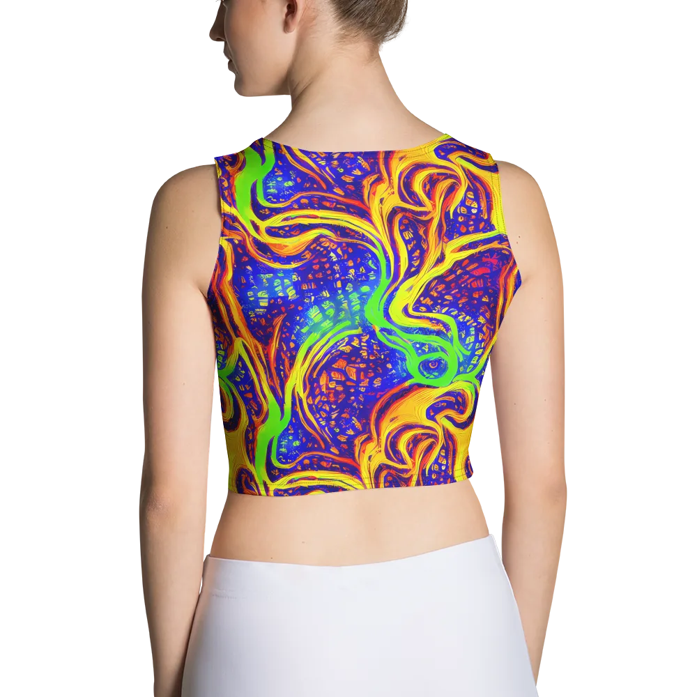 Firewater Maze on Crop Top — Back