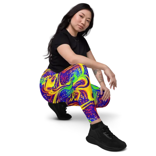 Firewater Maze on a Leggings with Pockets