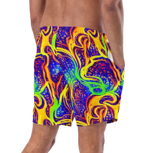 Firewater Maze on a Swim Trunks
