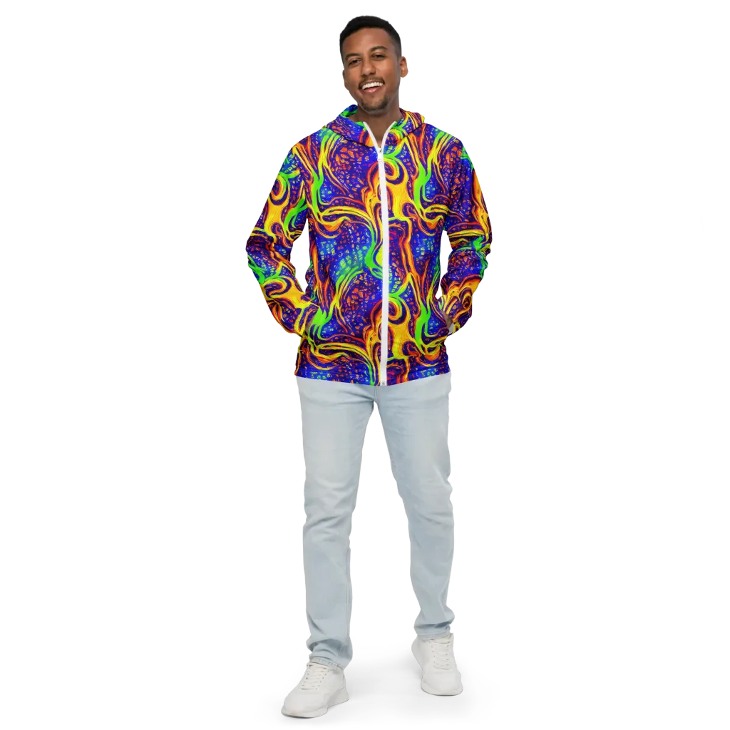 Firewater Maze on Men's Windbreaker — Front