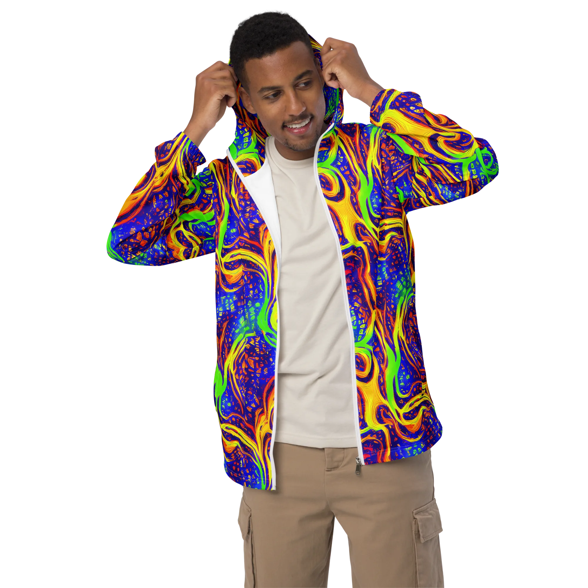 Firewater Maze on Men's Windbreaker — Front