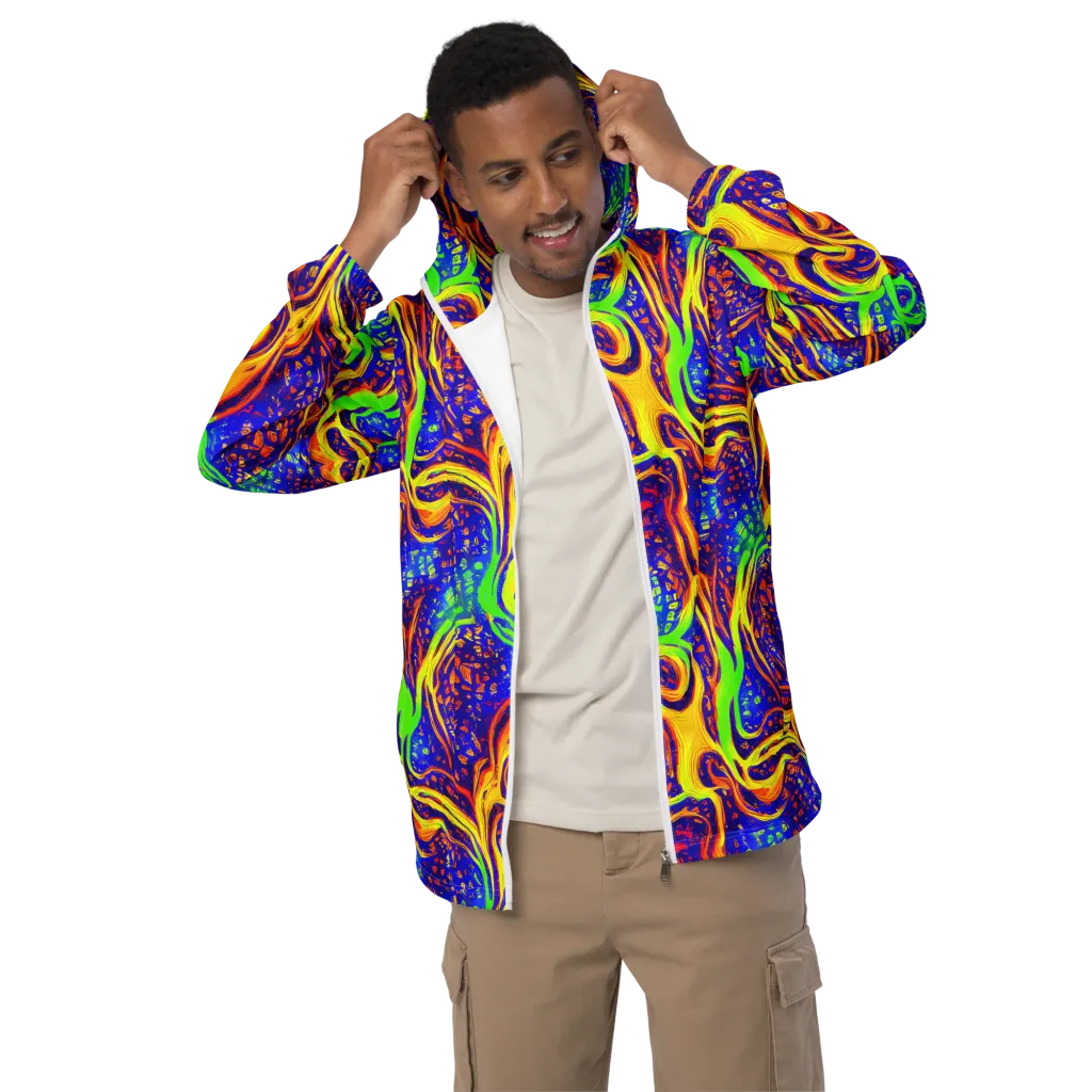 Firewater Maze on Men's Windbreaker — Front