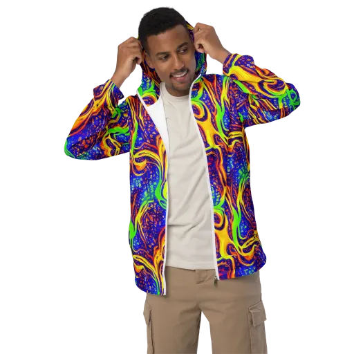 Firewater Maze on a Men's Windbreaker