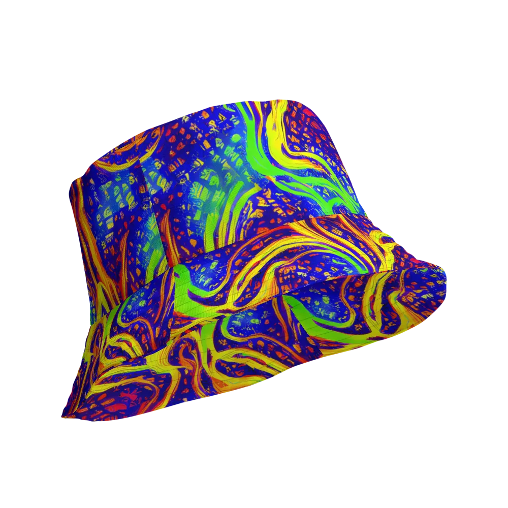 Firewater Maze on Reversible Bucket Hat — Product details Outside