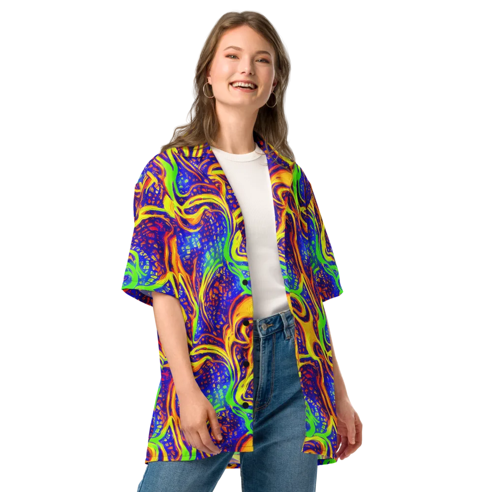 Firewater Maze on Button Shirt — Front