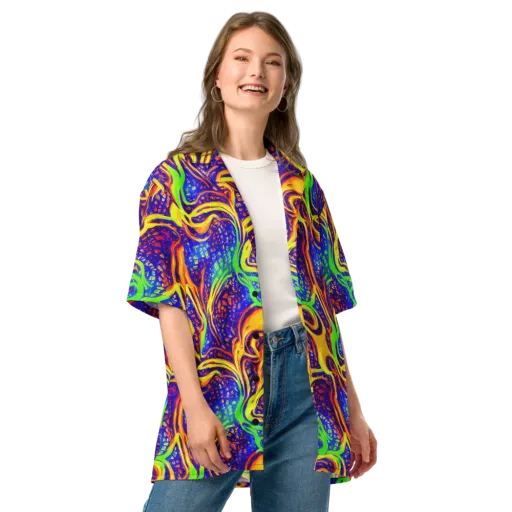 Firewater Maze on a Button Shirt