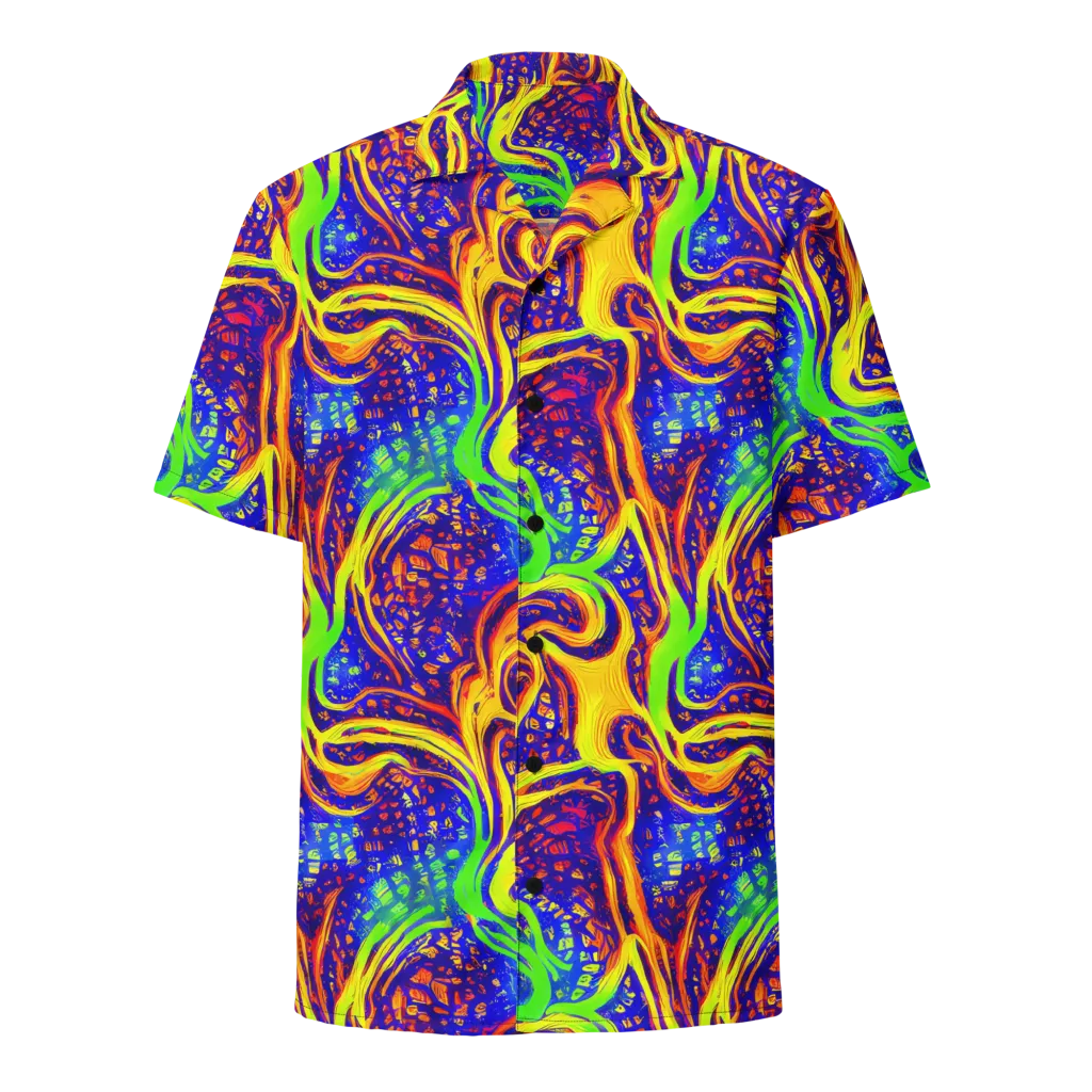 Firewater Maze on Button Shirt — Front
