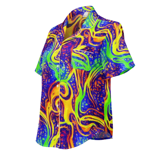 Firewater Maze on a Women's Short Sleeve Pajama Top