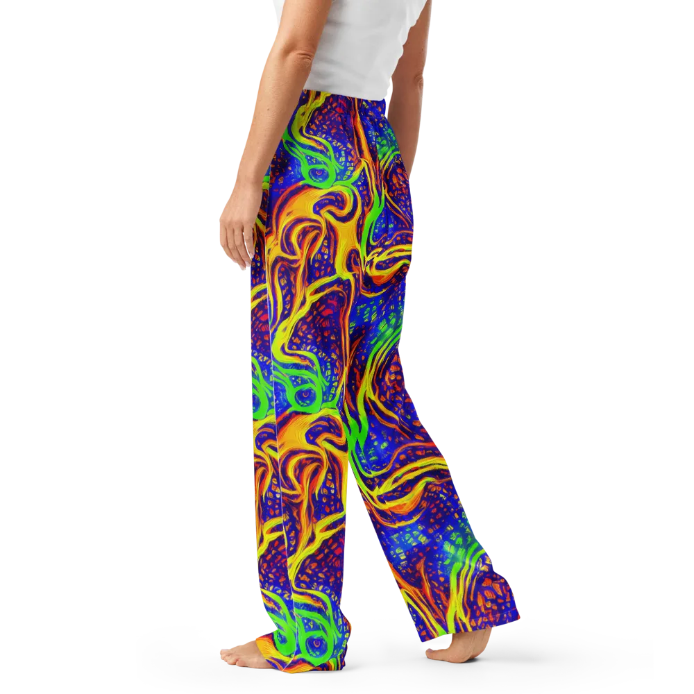 Firewater Maze on Women's Pajama Pants — Left