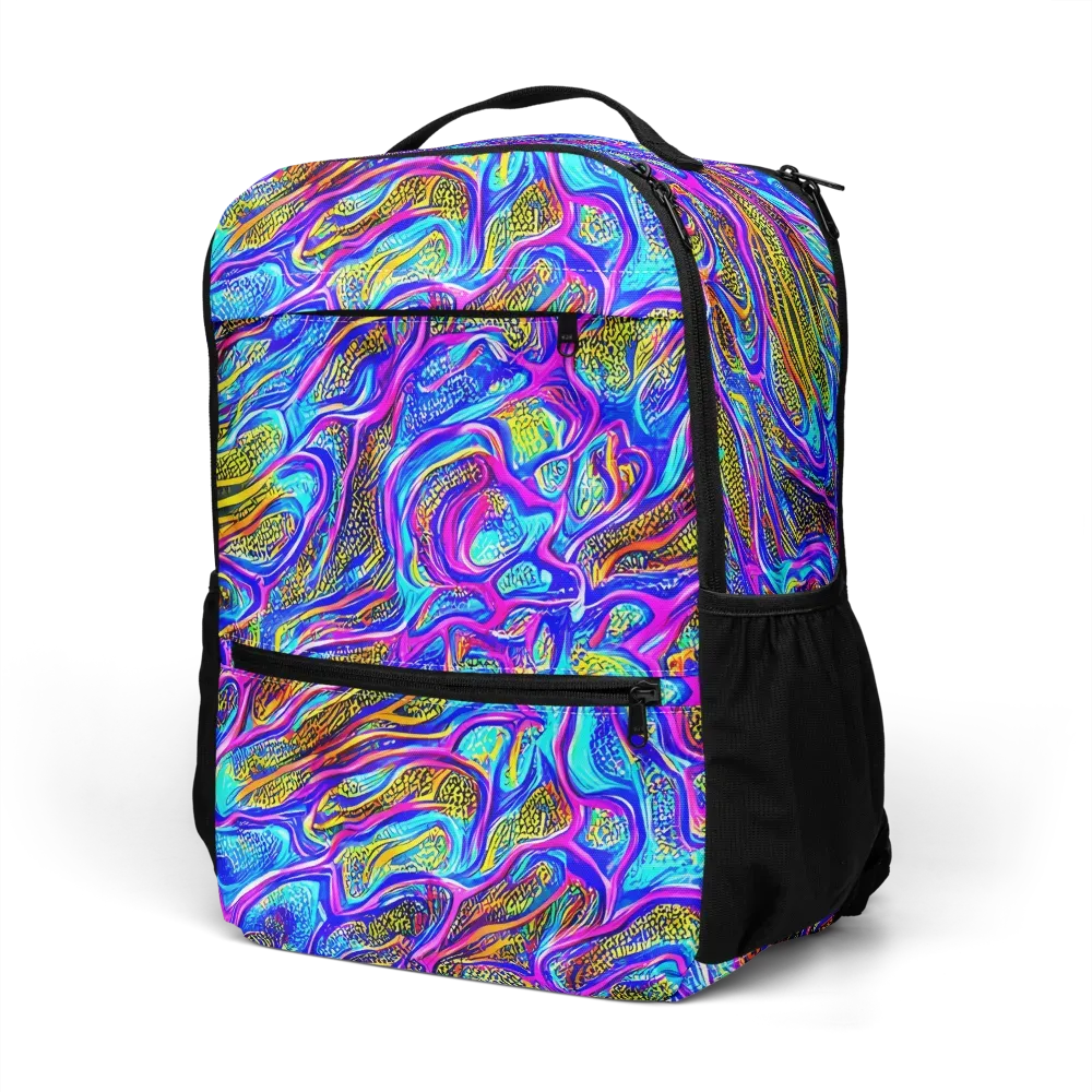 Fluorescent Jungle on Utility Backpack — Left Front