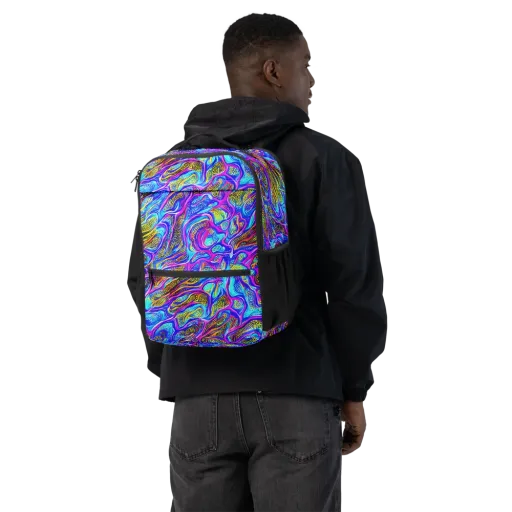 Fluorescent Jungle on a Utility Backpack