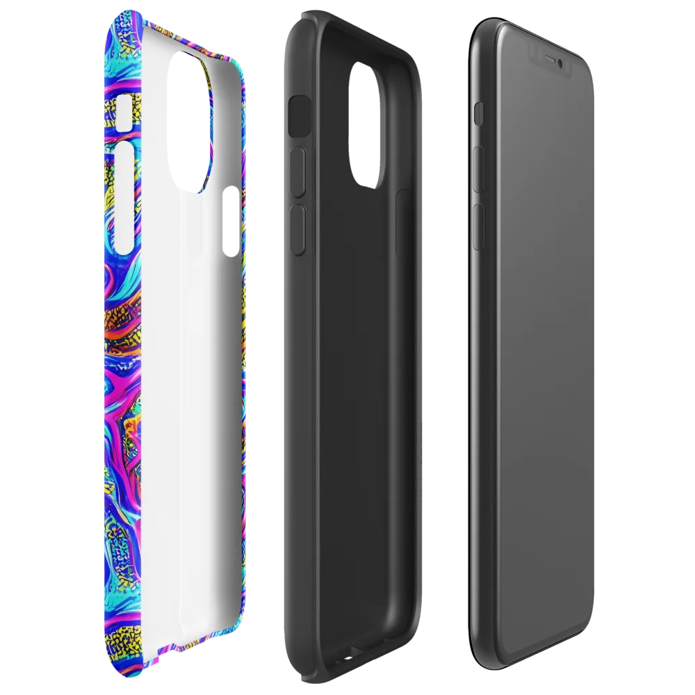 Fluorescent Jungle on Tough Case for iPhone® — Right