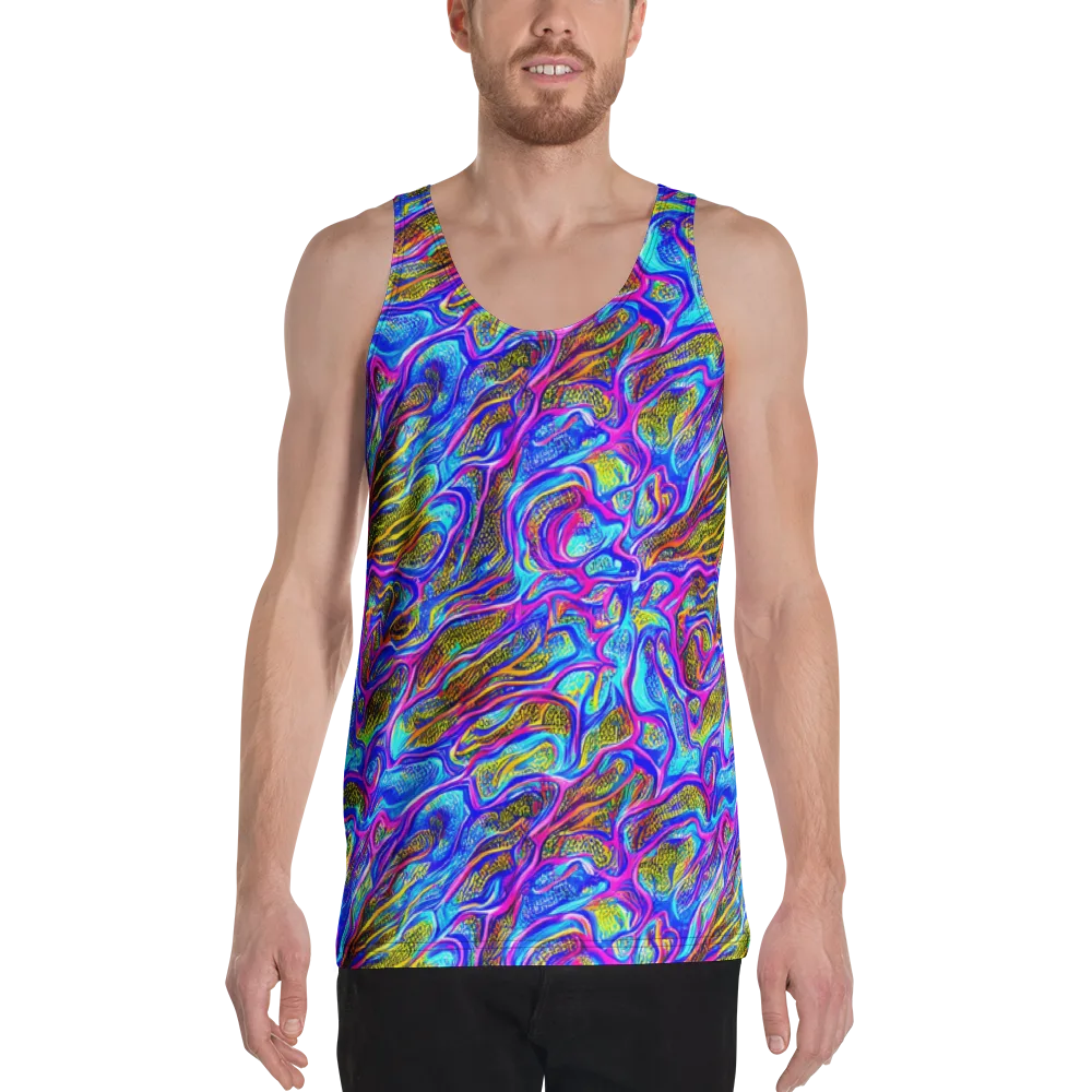 Fluorescent Jungle on Men's Tank Top — Front