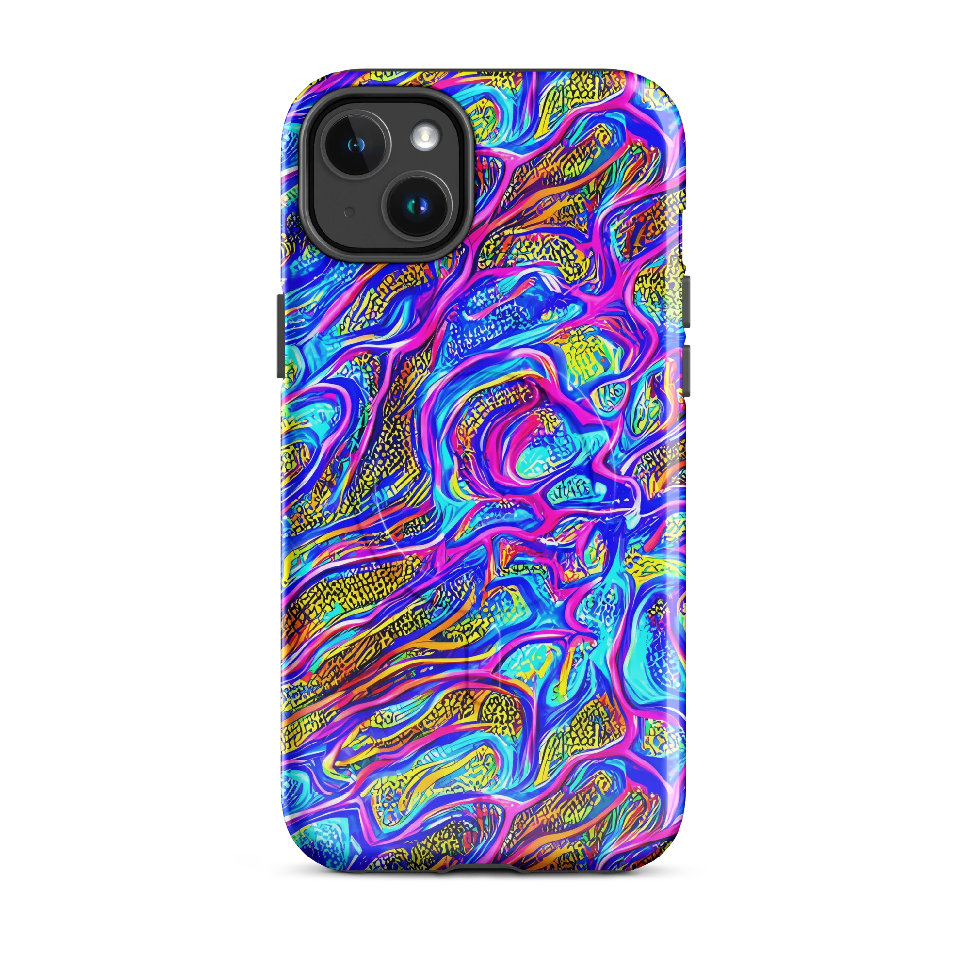 Fluorescent Jungle on MagSafe Tough Case for iPhone® — Front