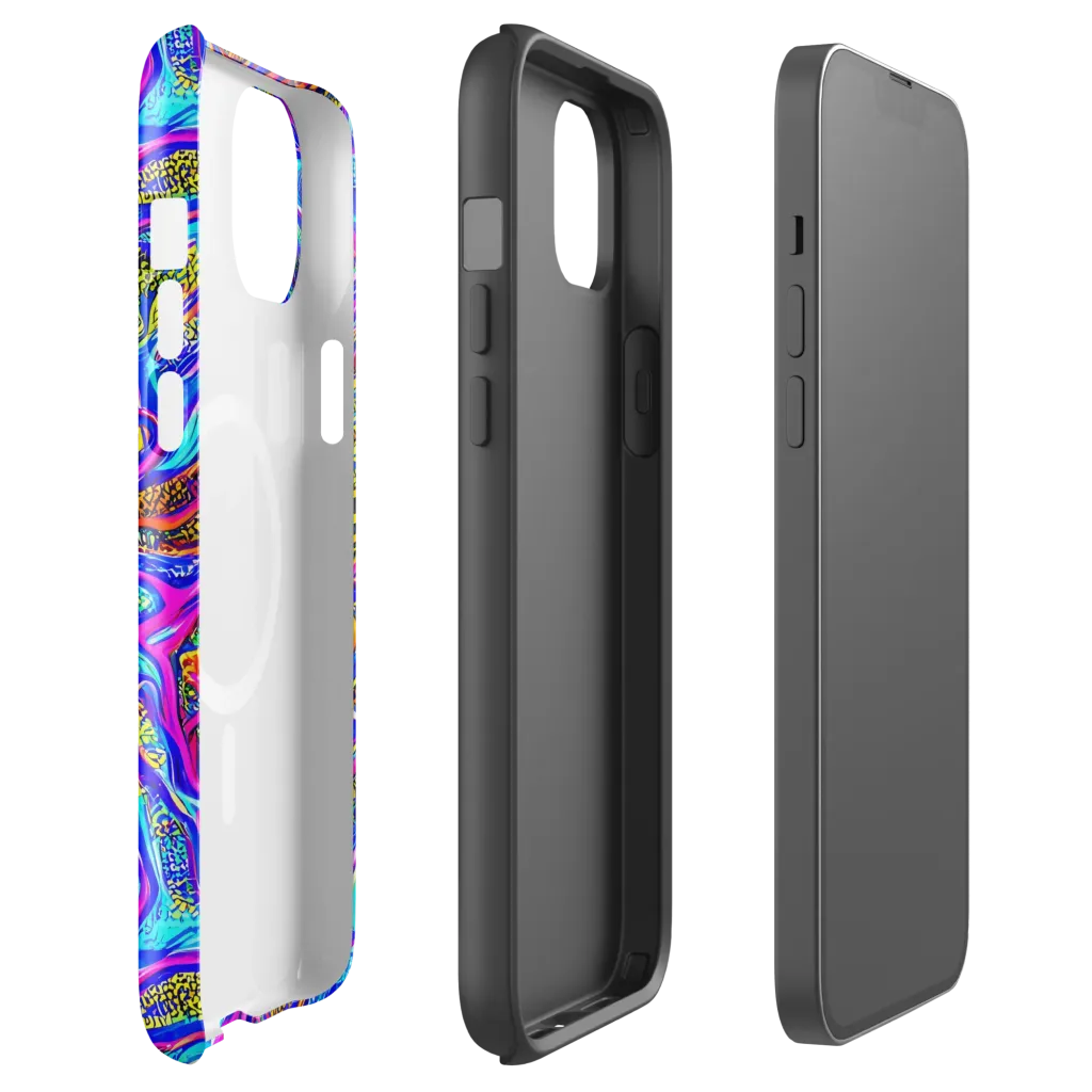 Fluorescent Jungle on MagSafe Tough Case for iPhone® — Front