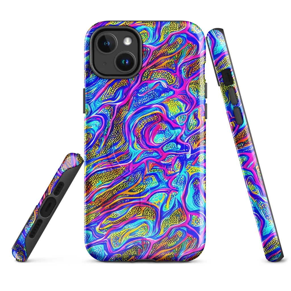 Fluorescent Jungle on MagSafe Tough Case for iPhone® — Front