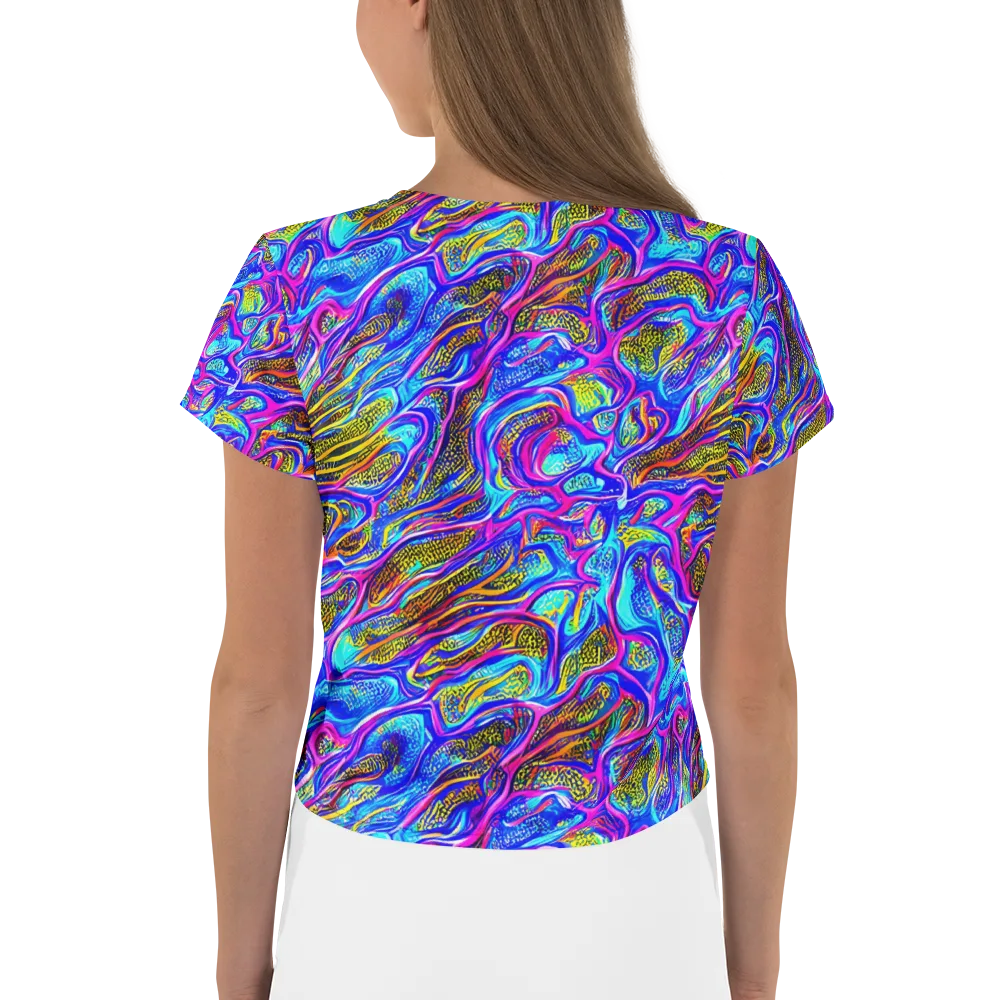 Fluorescent Jungle on Crop Tee — Back