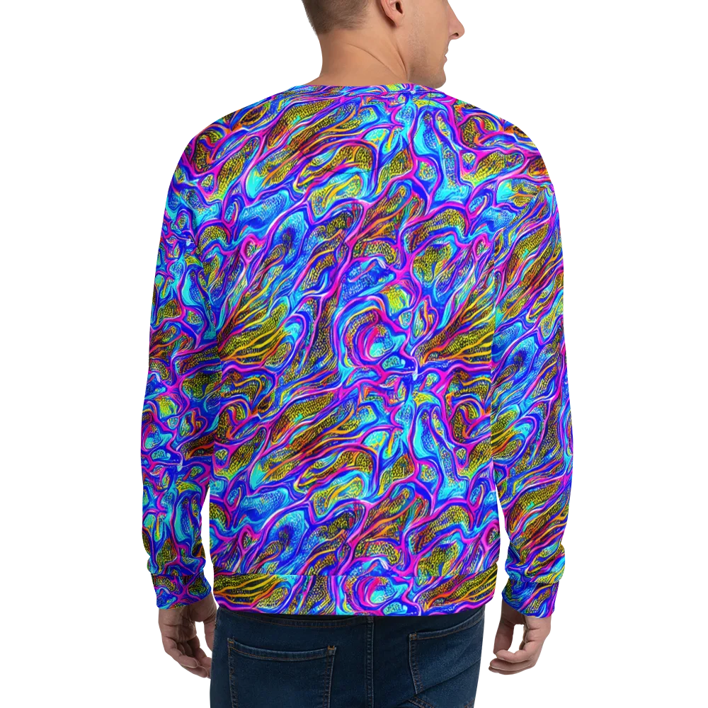 Fluorescent Jungle on Sweatshirt — Back