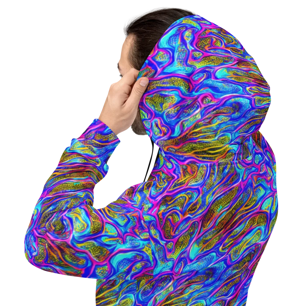 Fluorescent Jungle on Hoodie — Back