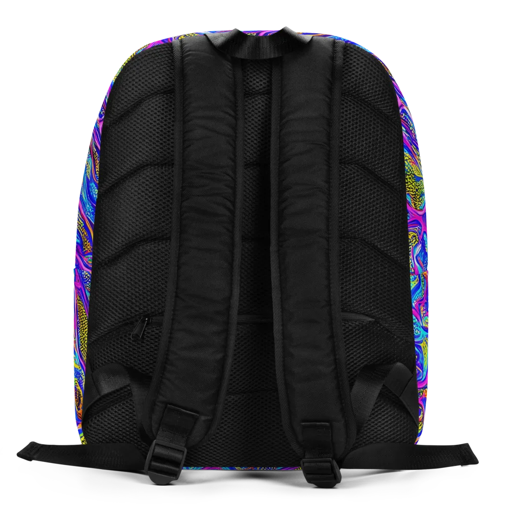 Fluorescent Jungle on Minimalist Backpack — Back