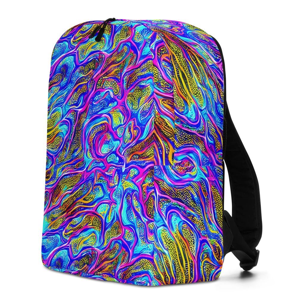 Fluorescent Jungle on Minimalist Backpack — Left