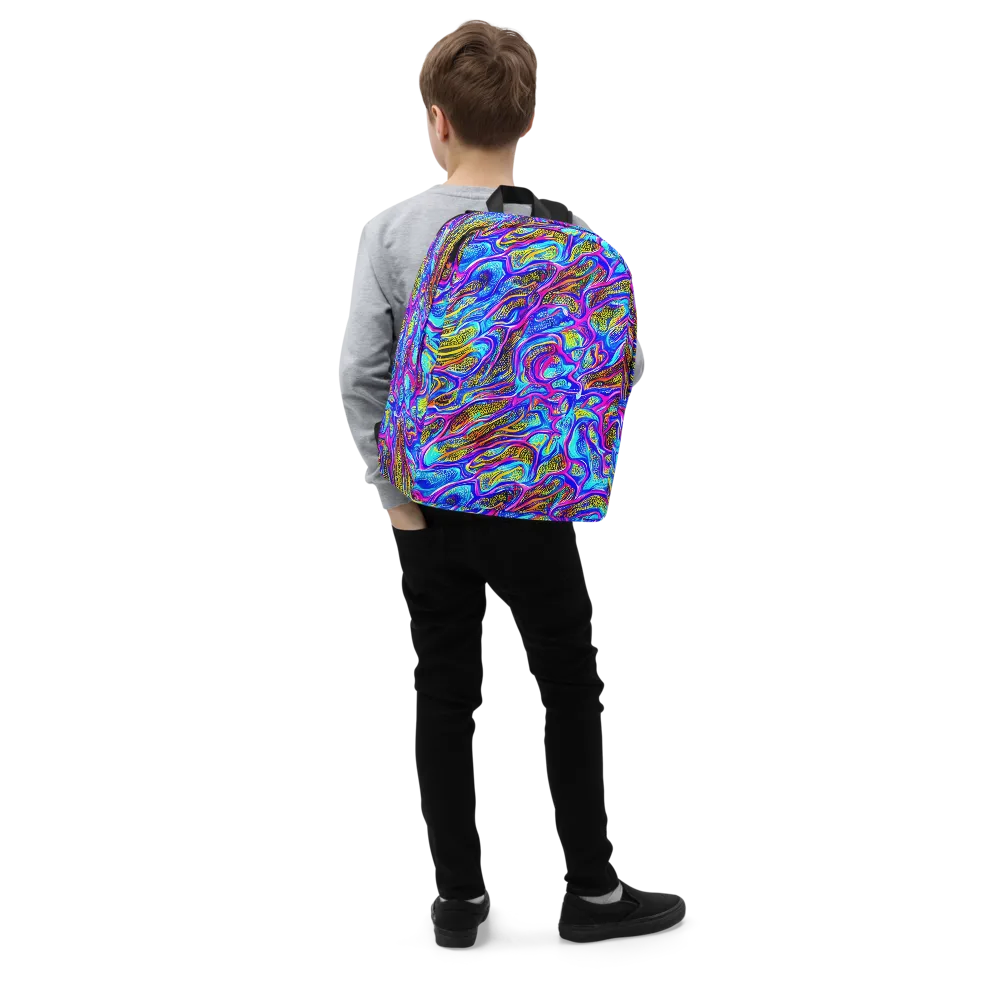 Fluorescent Jungle on Minimalist Backpack — Right Front
