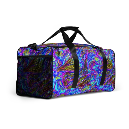Fluorescent Jungle on a Duffle Bag