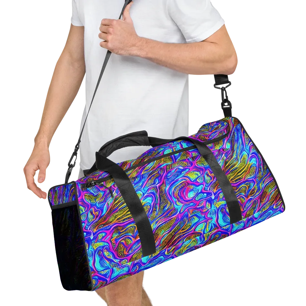 Fluorescent Jungle on Duffle Bag — Right Front