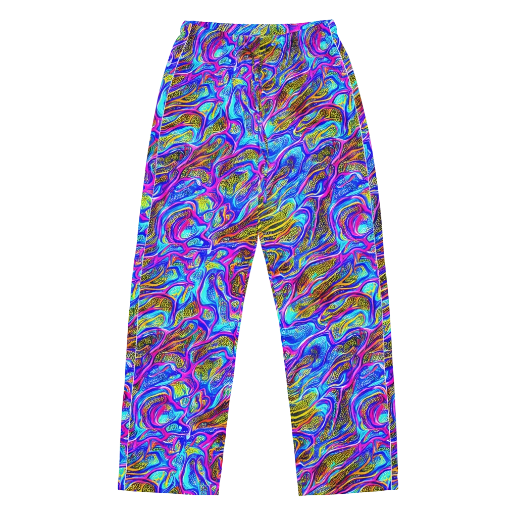 Fluorescent Jungle on Women's Pajama Pants — Front