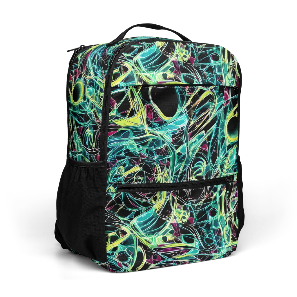 Vivid Circuitry on Utility Backpack — Right Front
