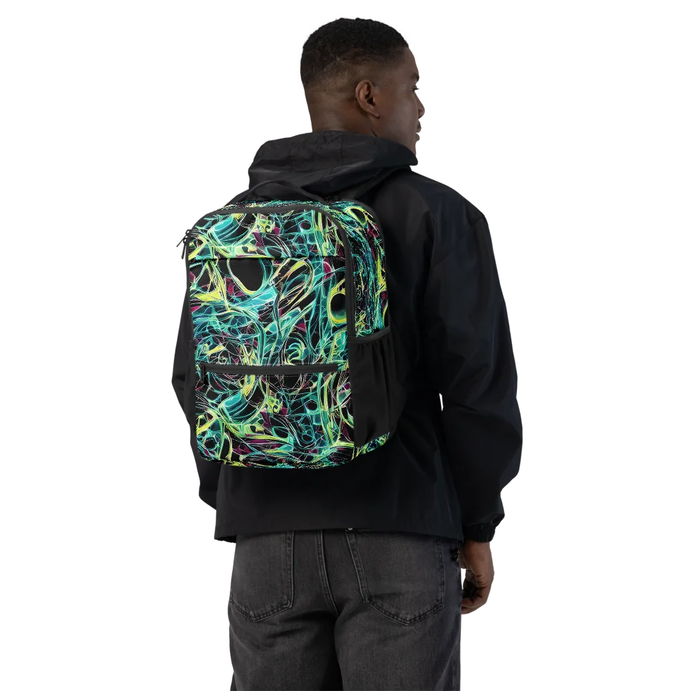 Vivid Circuitry on Utility Backpack — Back
