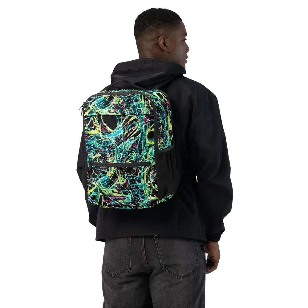 Vivid Circuitry on Utility Backpack — Back