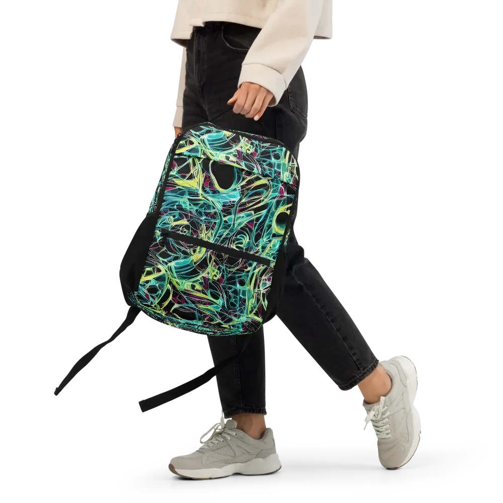 Vivid Circuitry on Utility Backpack — Front