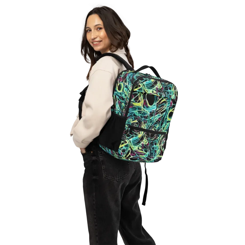 Vivid Circuitry on Utility Backpack — Back