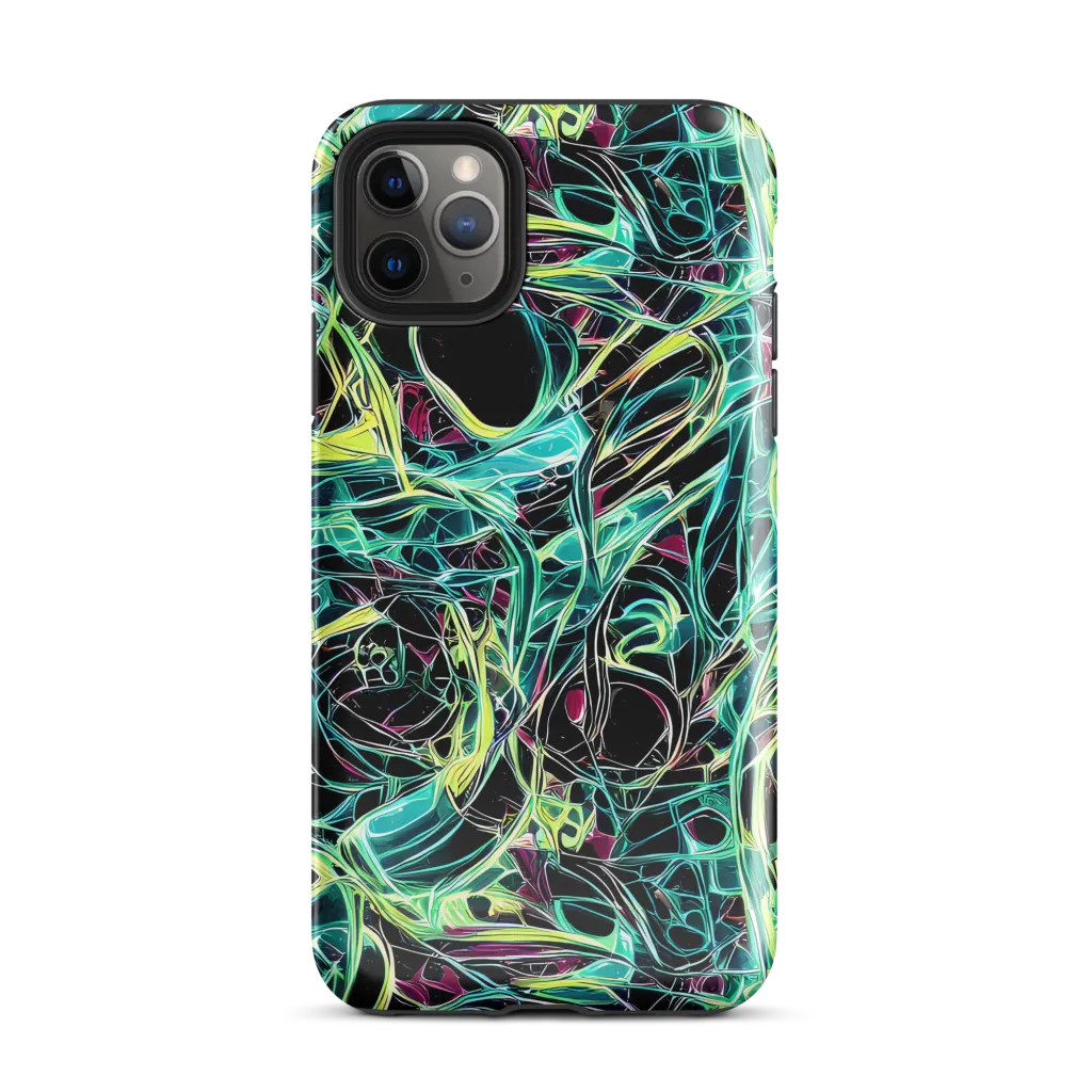 Vivid Circuitry on Tough Case for iPhone® — Front