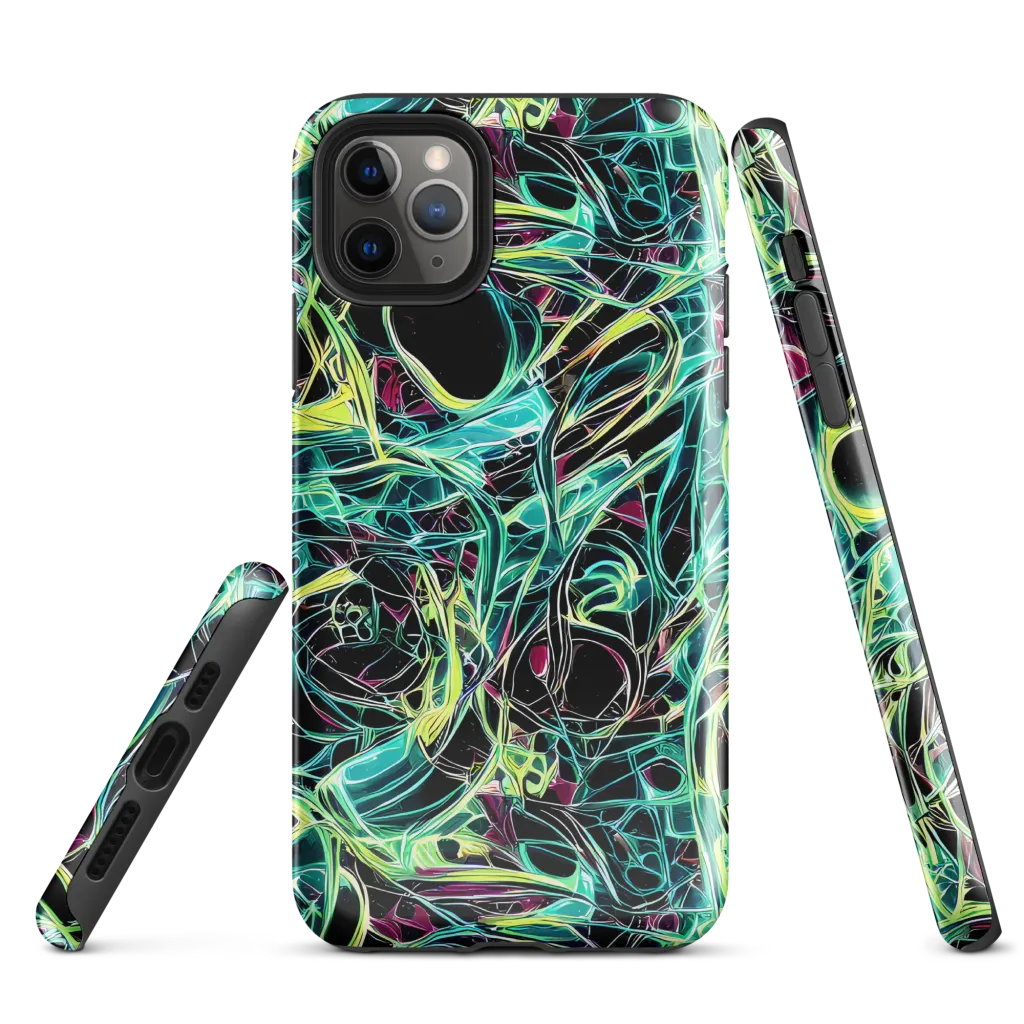 Vivid Circuitry on Tough Case for iPhone® — Front