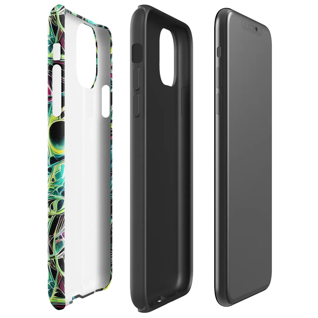 Vivid Circuitry on Tough Case for iPhone® — Right