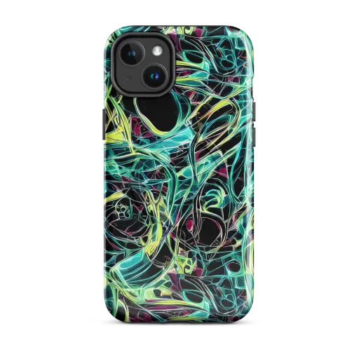 Vivid Circuitry on a MagSafe Tough Case for iPhone®