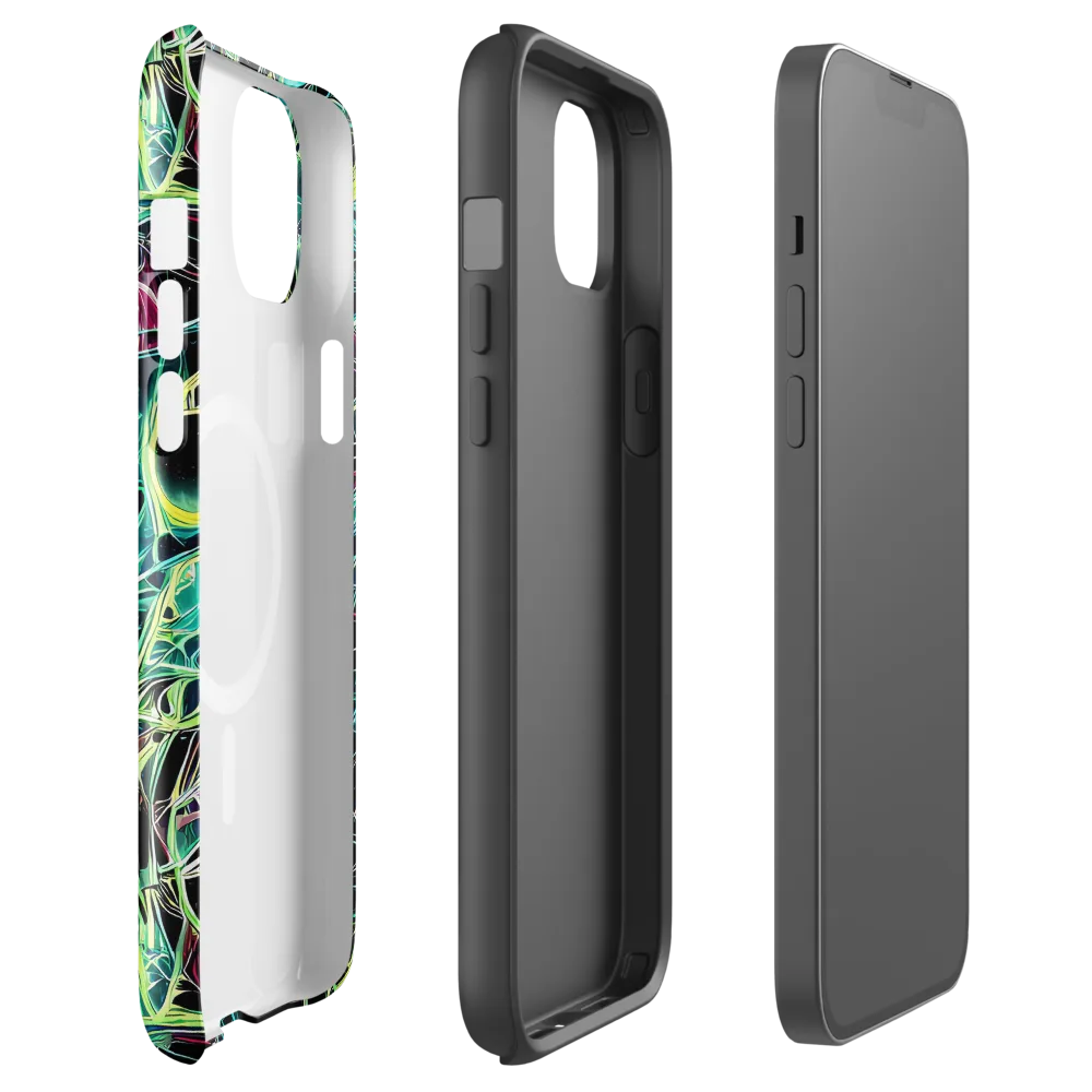 Vivid Circuitry on MagSafe Tough Case for iPhone® — Front