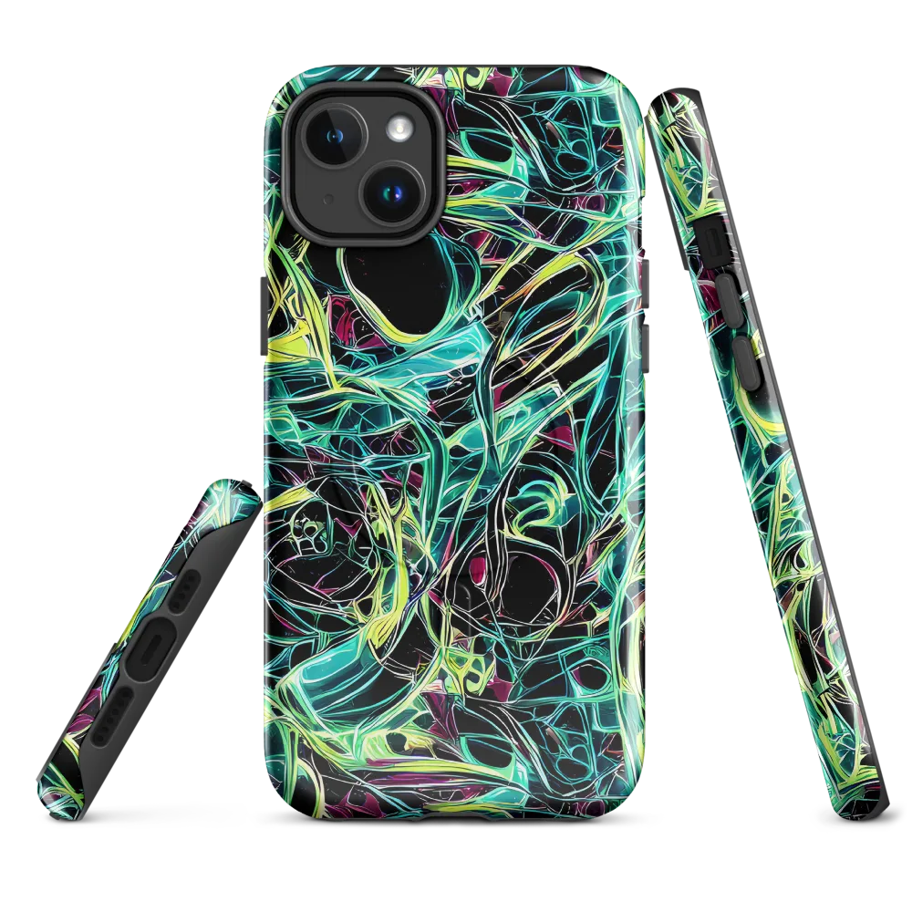 Vivid Circuitry on MagSafe Tough Case for iPhone® — Front