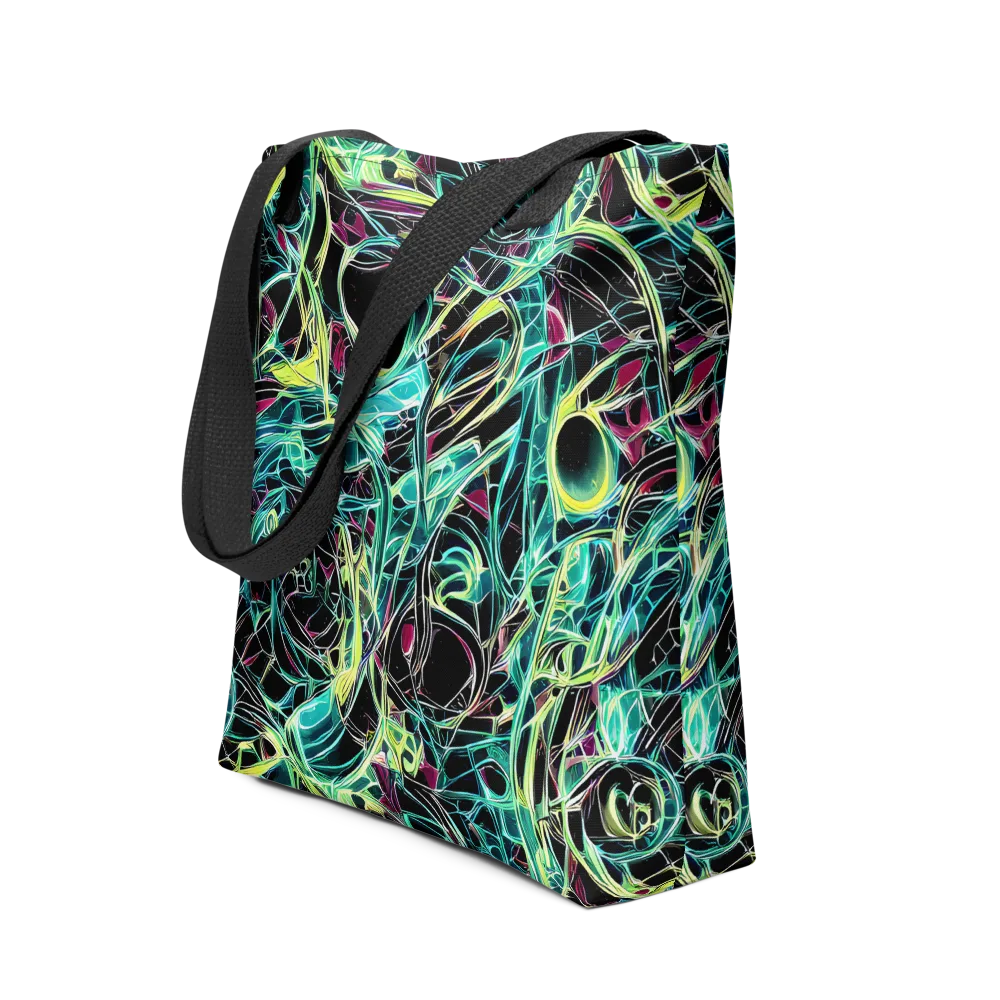 Vivid Circuitry on Tote Bag — Front