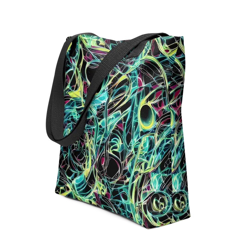 Vivid Circuitry on Tote Bag — Front