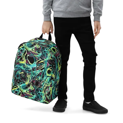 Vivid Circuitry on a Minimalist Backpack