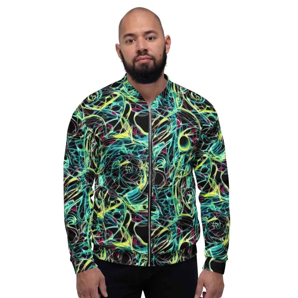 Vivid Circuitry on Bomber Jacket — Front