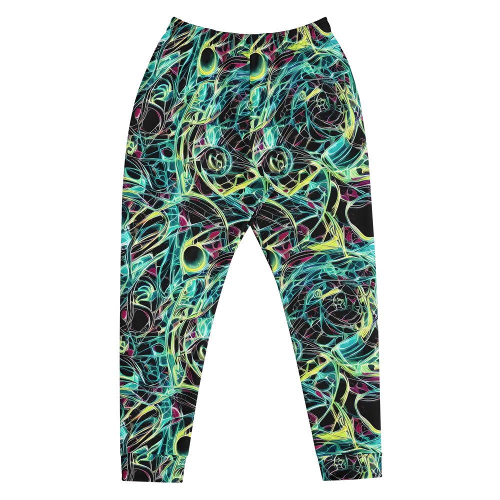 Vivid Circuitry on Men's Joggers — Front