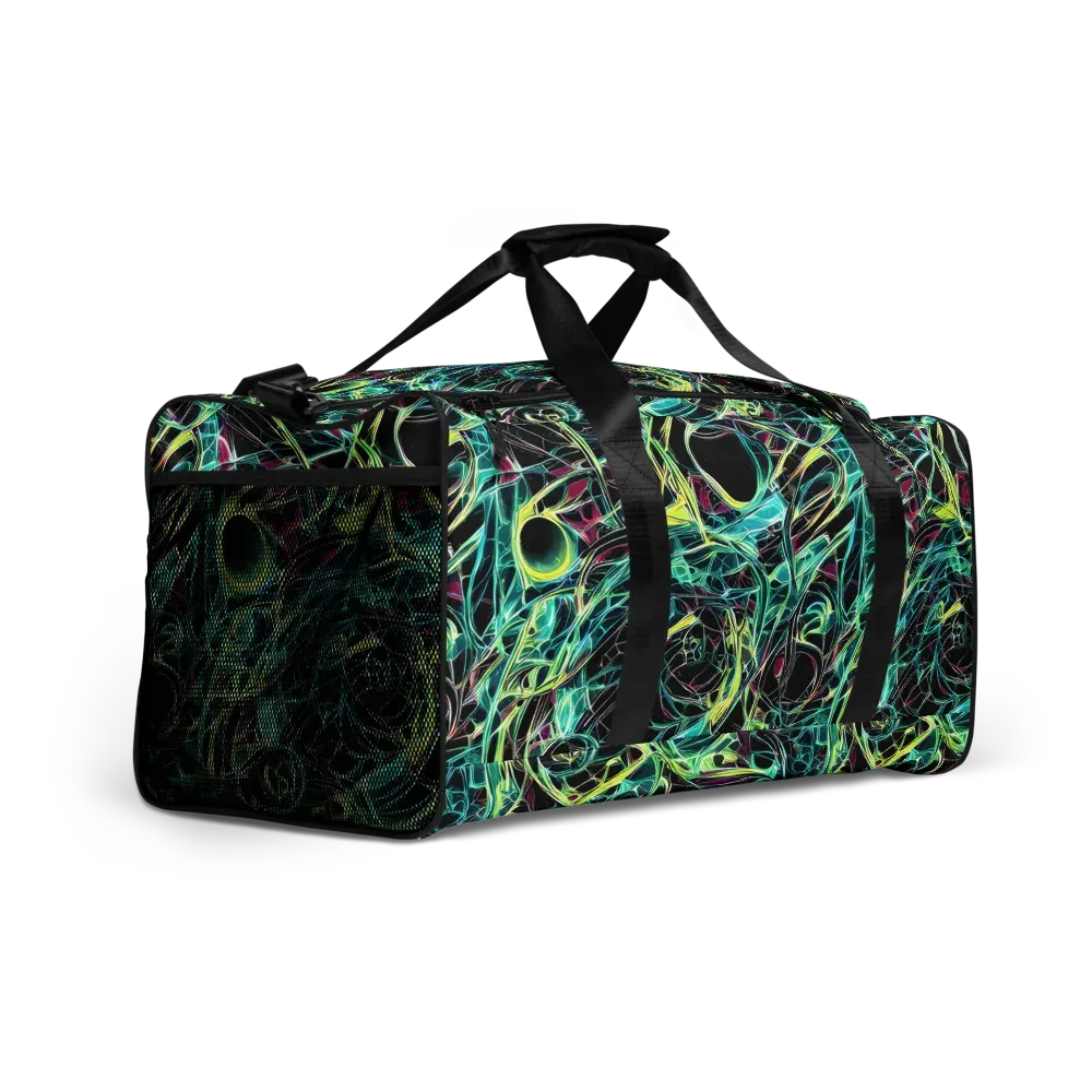 Vivid Circuitry on Duffle Bag — Right Front