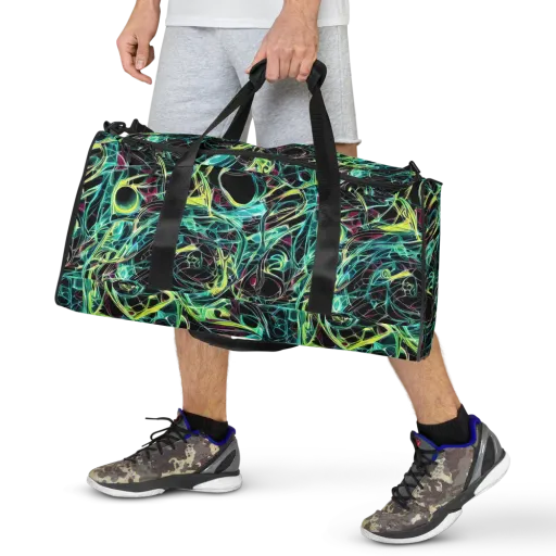 Vivid Circuitry on a Duffle Bag