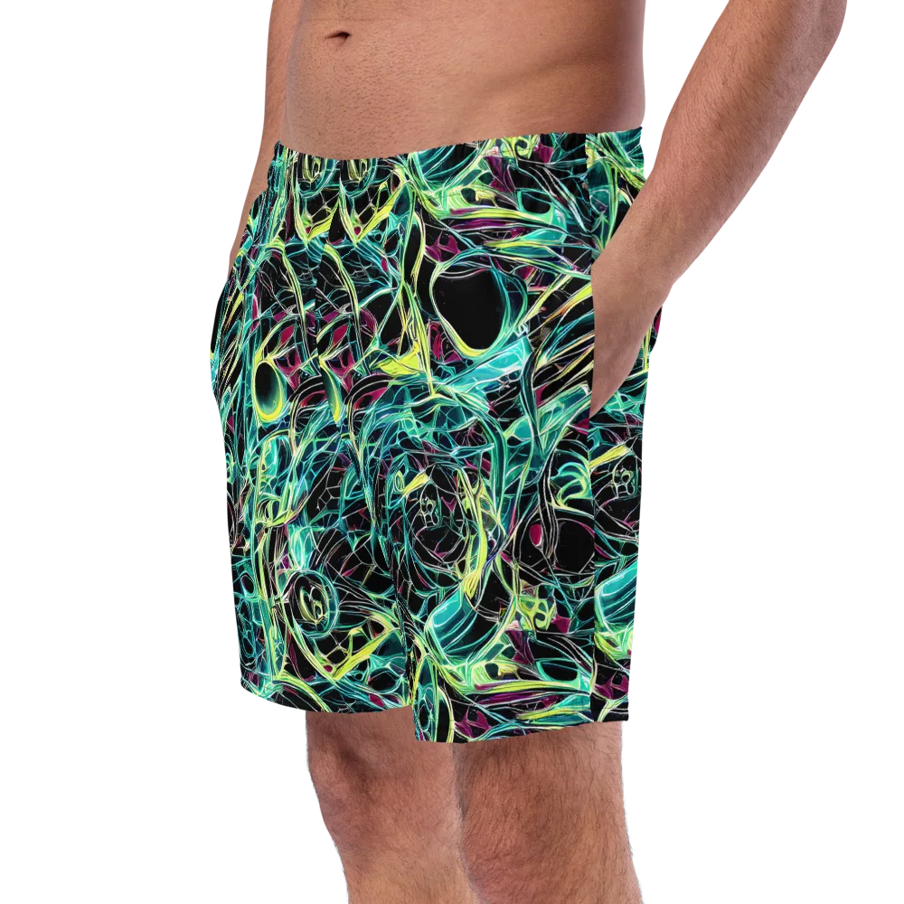 Vivid Circuitry on Swim Trunks — Left Front