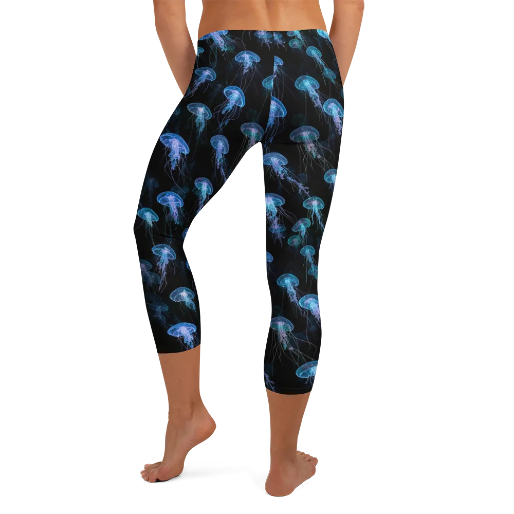 Deep Sea Reverie on Capri Leggings — Back